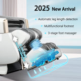 iBooMas R8606 Massage Chair Full Body with APP Control,SL Track Zero Gravity Massage Chairs with Leg Auto Extension,12 Modes,Heating,Shiatsu,Sleep Mode,Foot Roller,AI Voice,Pet-Scratch Resistant Shell iBooMas