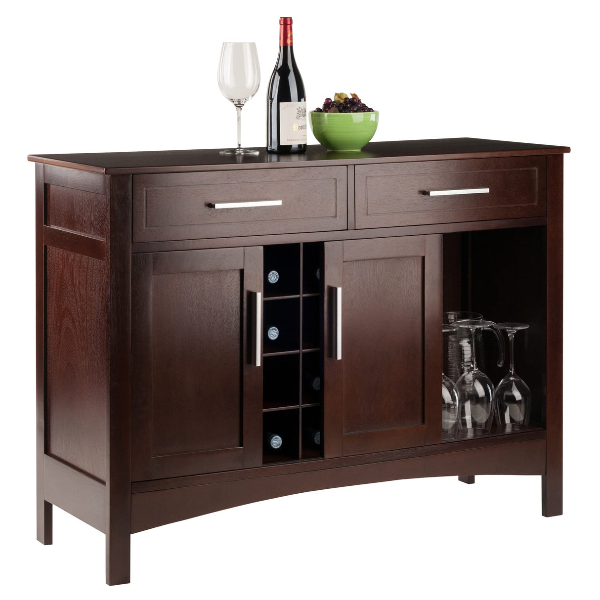 Winsome Gordon Cabinet Buffet, Walnut Winsome