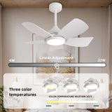 36 inch Ceiling Fan with Light and Remote Control,White 5 Blade Modern Ceiling Fans for Living Room Bedroom Farmhouse indoor, Quick-Install,Reversible DC Motor, Dimmable, 6 Airflow & 3 Light Colors natawinnd
