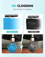 SUNLU High Speed PLA Meta Filament, 1KG PLA 3D Printer Filament 1.75mm, Tougher Neatly Wound 3D Filament, Dimensional Accuracy +/- 0.02 mm, Fits for Most FDM 3D Printers, 1KG Spool(2.2lbs), White SUNLU