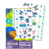 Stitch Wooden Puzzle 5 Pack - Stitch and Angel Wood Puzzles Bundle with Holding Tray Plus Tattoos, Activity Book, More for Boys, Girls | Stitch Jigsaw Puzzles for Kids Disney
