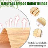 Handwoven Bamboo Blinds for Indoor/Outdoor - Easy to Install, Customised Shades for Patios and Porches JSLJJBD