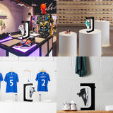 exekoml Levitating Shoe Display, Floating Shoe Display Stand 360 Degree Rotating Magnetic Levitation Sneaker Rack Holder with LED Light for Home Decoration, Gifts, Shoes Store Show (Black) exekoml