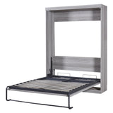Ball & Cast Murphy Bed Full Size,Hideaway Beds Chest with Wardrobe,can be Folded,Wall Bedframe w/Wood Slat Support,No Box Spring Needed,for Bedroom Apartment,Grey Ball & Cast