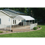 ShelterLogic 10' x 20' MaxAP Canopy Series Compact Outdoor Easy to Assemble Steel Metal Frame Canopy with 50+ UPF Sun Protection and Waterproof Cover, white (23522) ShelterLogic