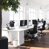 AVLA 2 Liter Step Trash Can, Metal Rubbish Wastebasket with Wooden Lid, Round Foot Pedal Garbage Container Bin with Liner Bucket, Small Bathroom Office Waste Bin Trashcans for Bedroom, Kitchen AVLA