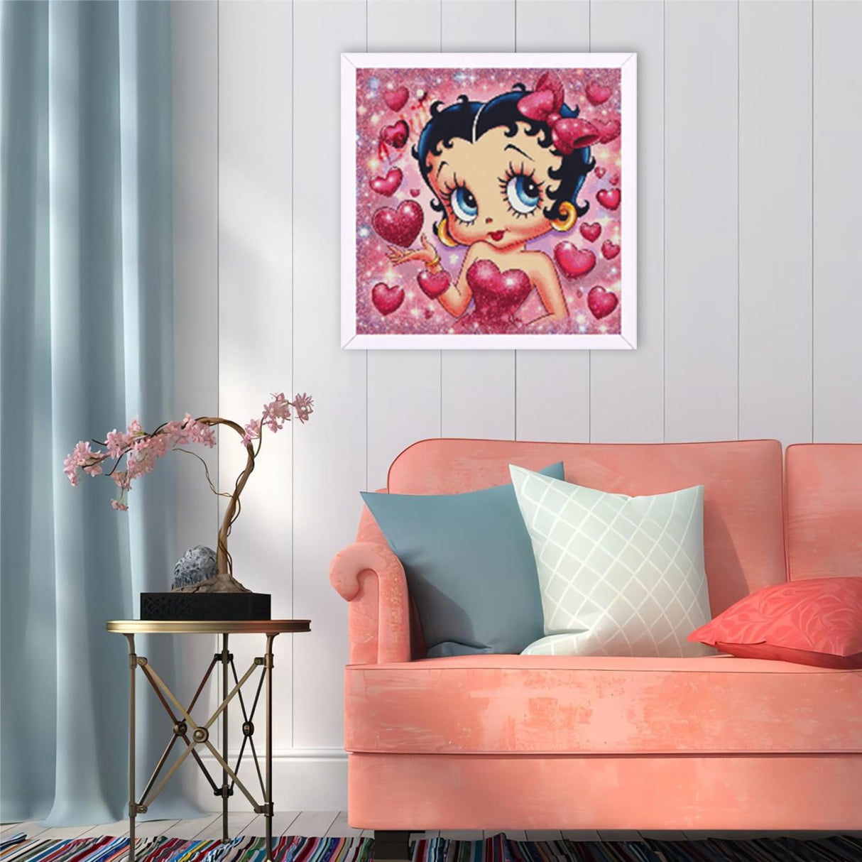 JAKI Diamond Art Kits for Adults,Cartoon Diamond Art Paintings for Beginners,5D Full Drill Gem Art Kits for Adults for Gift Home Wall Decor(12x12inch) JAKI