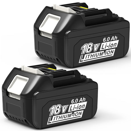 CHAUNVEN 6.0Ah Battery Replacement for Makita 18V Battery Compatible with 18 Volt BL1860B BL1850B BL1840B BL1830B BL1815B Batteries CHAUNVEN