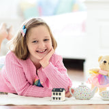 Toyvian Mini DIY Model Wooden Dollhouse kit Christmas Village Houses Toy House House Kit 3D Miniature Dollhouse Kit Toyvian