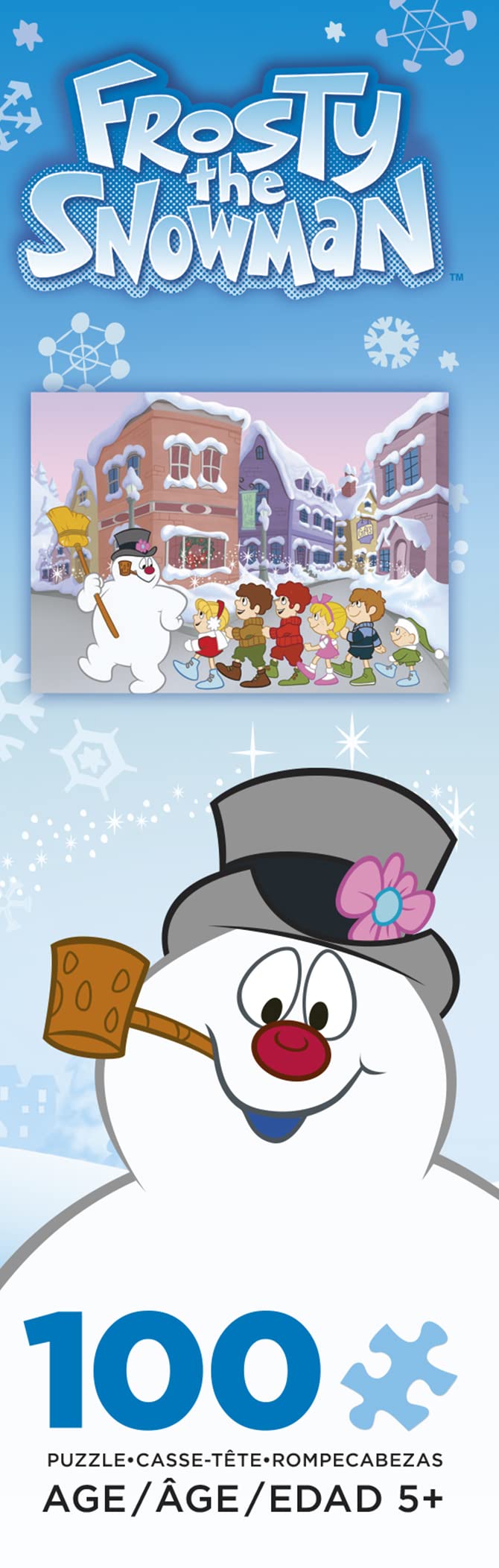Ceaco - Frosty The Snowman - Follow Frosty - 100 Piece Jigsaw Puzzle Ceaco
