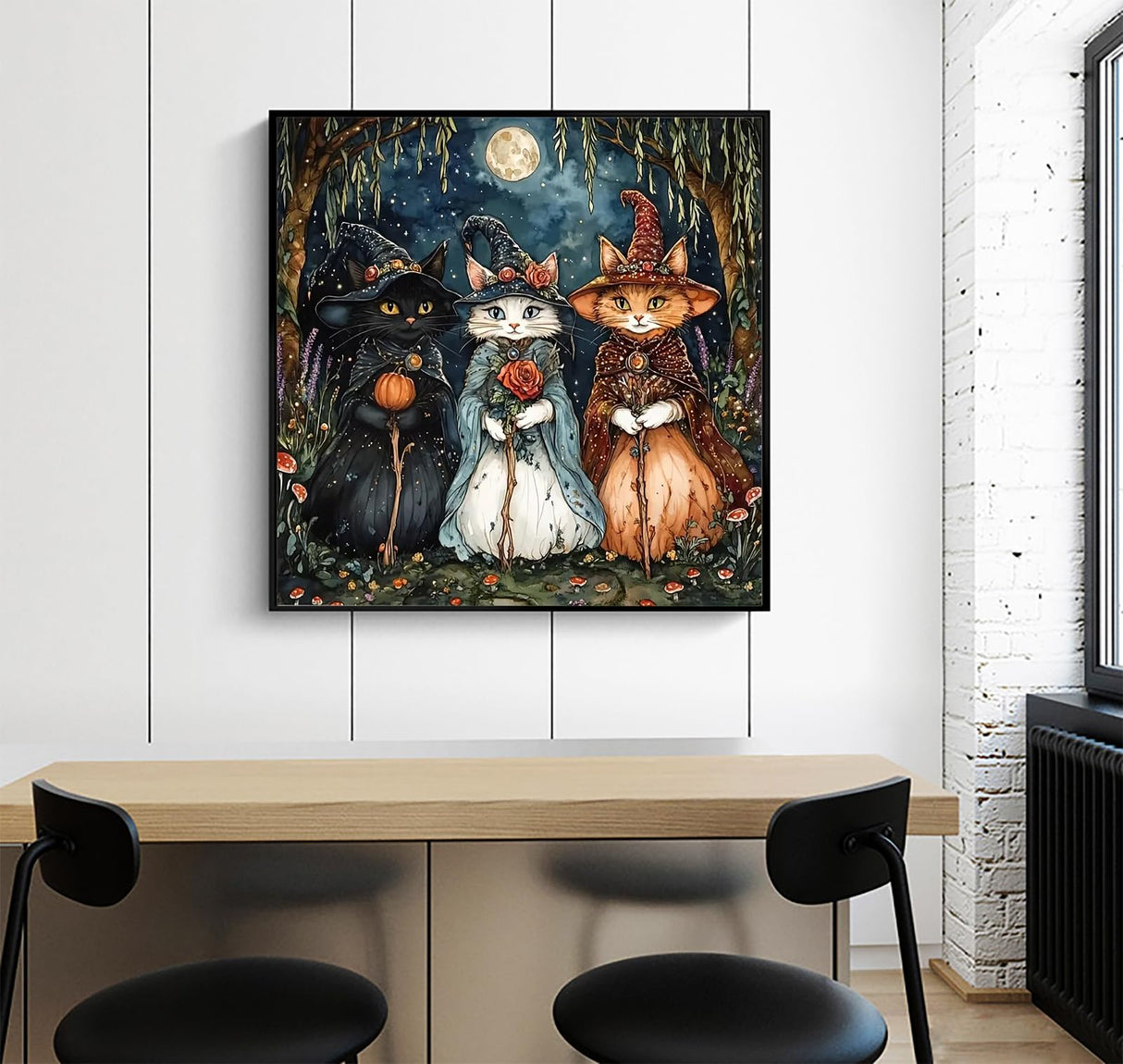 APTDYIGL 5D Three Cats Diamond Painting Kits for Adults Beginner,DIY Cats Diamond Art Kits for Adults,Round Full Drill Diamond Dots with Gem Art Kits,Home Wall Decor 15.7X15.7inch APTDYIGL