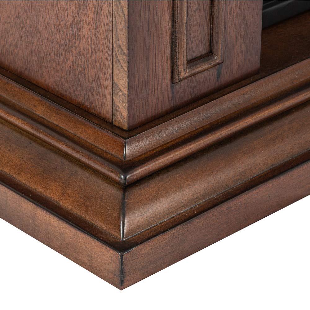 e-Flame USA Breckenridge Electric Fireplace Stove Mantel Surround - 41-inch - Walnut Espresso Finish e-Flame USA