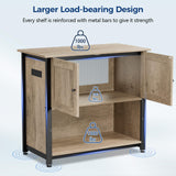 Tatub 40-50 Gallon Fish Tank Stand with Power Outlets, Metal Aquarium Stand with Accessories Storage, Heavy Duty Fish Tank Table Suitable for Turtle, Reptile Terrarium, 1000LBS Capacity Tatub