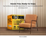 POLY & BARK Verity Lounge Chair, Cognac Tan POLY & BARK