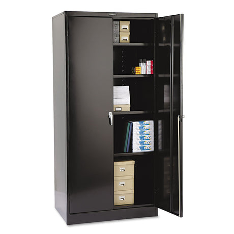 Tennsco 2470BK 78-Inch High Deluxe Cabinet, 36w x 24d x 78h, Black Tennsco
