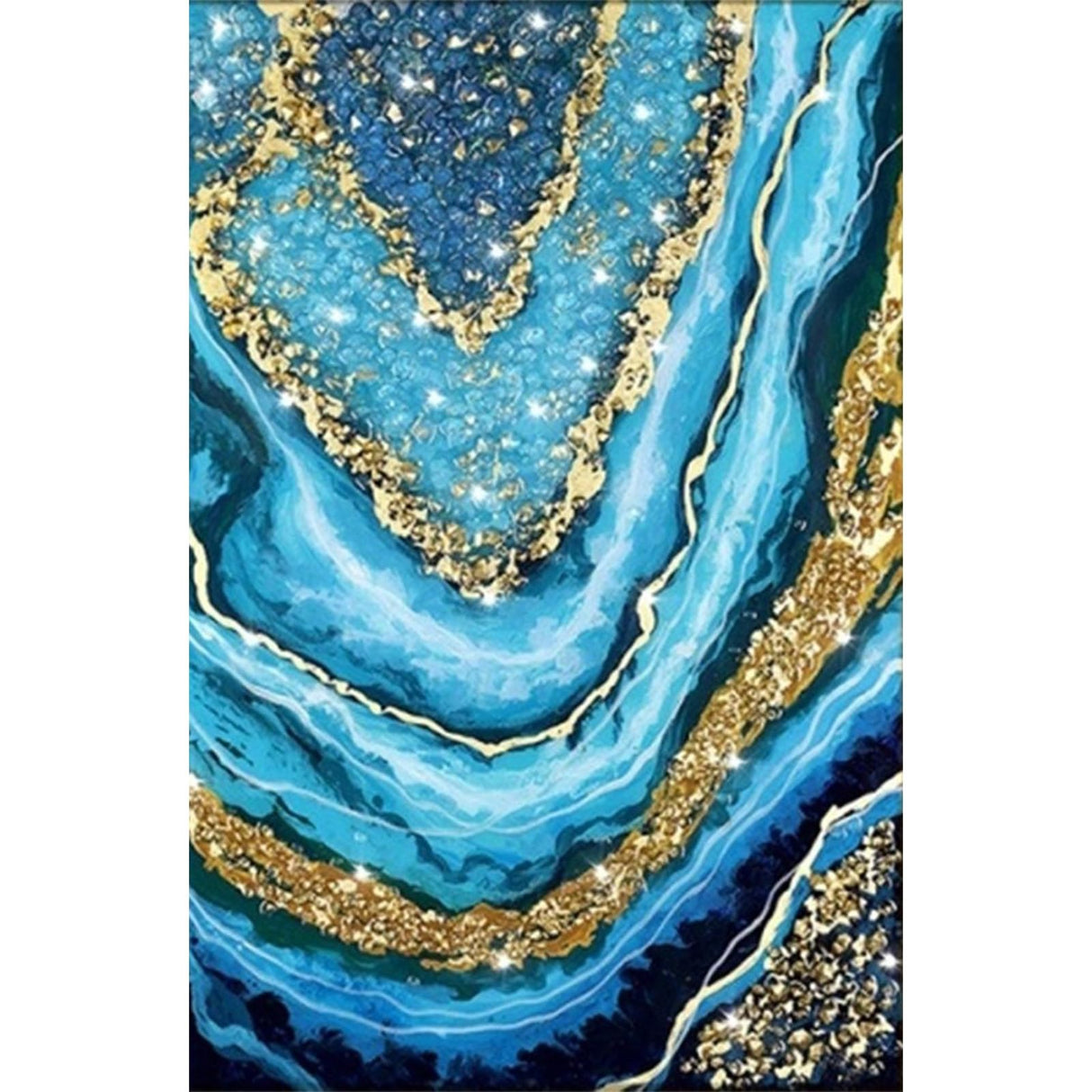 ZEECQING 5D Abstract Diamond Art Painting Kits for Adults Marble, Art Diamond Art Kits for Adults, DIY Full Drill Paint by Numbers for Wall Decoration 12x16inch/30x40cm ZEECQING