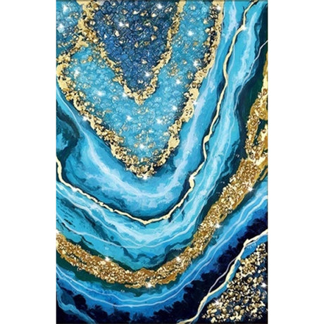 ZEECQING 5D Abstract Diamond Art Painting Kits for Adults Marble, Art Diamond Art Kits for Adults, DIY Full Drill Paint by Numbers for Wall Decoration 12x16inch/30x40cm ZEECQING