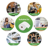 MUNBYN Thermal Paper 3 1/8 x 230ft, 10 Rolls Receipt Paper Work for Star Micronics TSP100 TSP143 Epson 80mm Receipt Printer Square POS Register, 80mm Thermal Receipt Paper, BPA Free, Plus Version MUNBYN