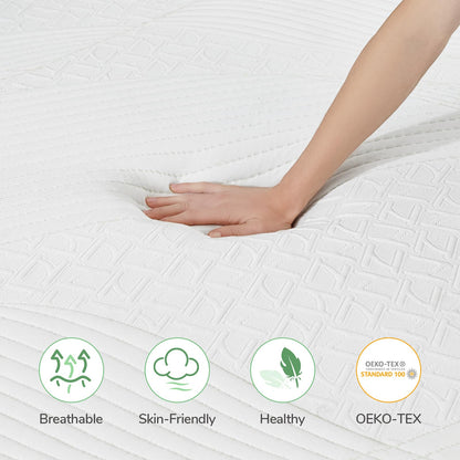 Novilla Full Size Mattress, 8 Inch Gel Memory Foam Mattress Full, Mattress in a Box for Back Pain Relief, Medium Firm Mattress with Edge Support & Motion Isolation, Ataraxia