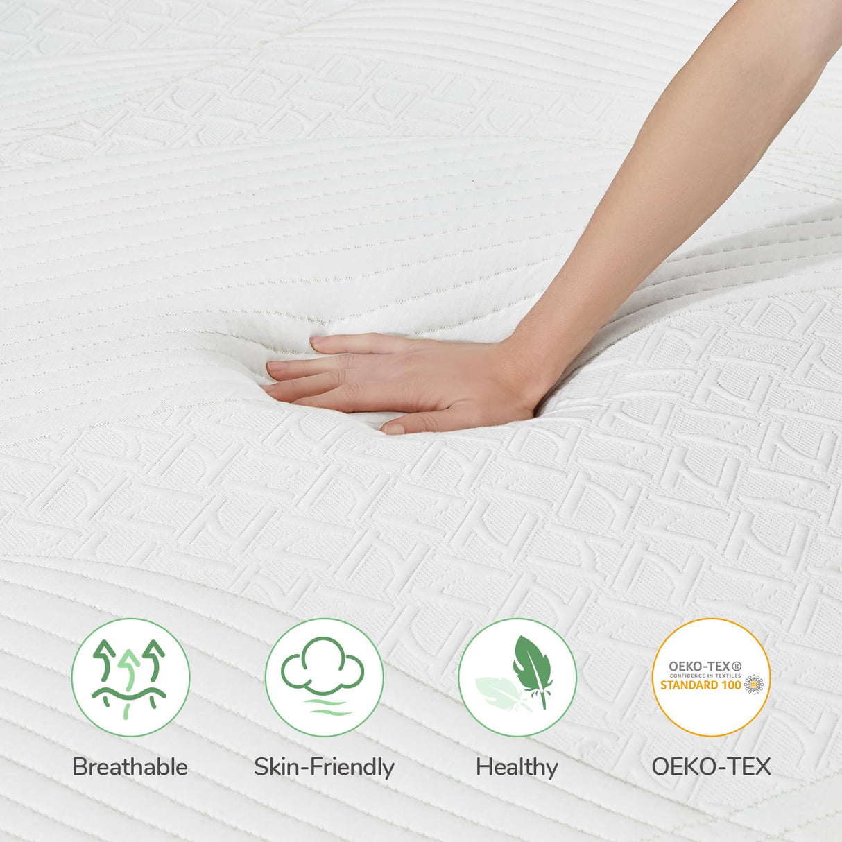 Novilla Twin Mattress, 8 Inch Gel Memory Foam Mattress Twin Size, Mattress in a Box for Back Pain Relief, Medium Firm Mattress with Edge Support & Motion Isolation, Ataraxia Novilla