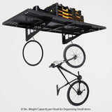 GarveeTech 2-Pack 1.6x4ft Garage Wall Shelving, Garage Storage Wall Garage Shelves for Wall Storage, Heavy Duty Garage Storage Rack Wall Mounted Floating Shelves, 560lbs Load Capacity GarveeTech