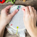 4 pcs Magnetic Needle Minders Silicone Fabric Clips, Macron Color Magnetic Needle Keeper Needle Nanny for Cross Stitch Embroidery Needlework Accessories Cross-Stitch Gift WoodArtSupply