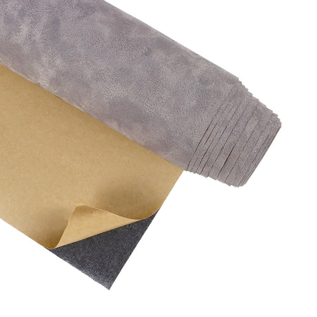 CRE8TIVE Self Adhesive Grey Velvet Flocking Liner for Jewelry 12"x80" Felt Drawer Liner Sheets Grey Peel and Stick Wallpaper Velvet Drawer Liner Stickers Roll for Bedroom Cabinets Dressers Box Lining CRE8TIVE