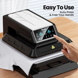 Benazcap Auto Heat Press Machine for T Shirts-Auto-Release 15x15 Heat Press - Rapid Heating, Even Heat Distribution, Ideal for HTV, Sublimation, Heat Transfer Projects Benazcap