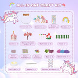 Nicella Unicorn Light-Up Terrarium Kit for Kids - LED Night Light Birthday Gift for Girls Ages 4 5 6 7 8-12 Year Old - Unicorn Toys for Girls - DIY Arts and Crafts Kit for Kids - Best Presents Nicella