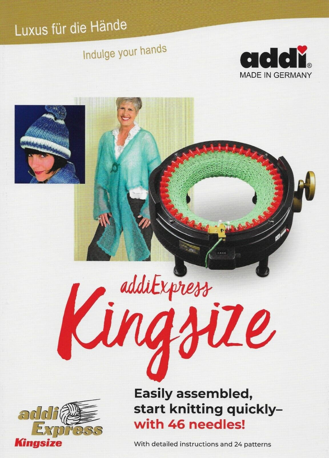 addi I Want IT All - MEGA PRO Set - Two Knitting Machines with Pattern Books and Accessories addi