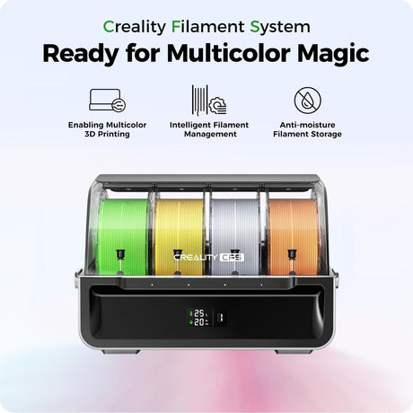 Official Creality CFS, Multi Color 3D Printer Automatically Filament System, Anti-Moisture Filament Storage, Supports 16 Color Printing for K1 Series CFS Upgrade Kit/K1 MAX/K1 SE/K1C/K2 Plus/Hi Creality