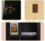 Sofunii Pet Memorial Shadow Box with Shelves,12 * 16 Inch Memory Deep Display Case,Personalized Keepsake for Dog & Cat Lovers, Pet Remembrance Loss Sympathy Gift - Black Sofunii