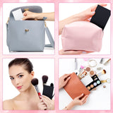 Queekay Home Mirror, 16pcs 2 x 3 x 0.2'' Small Makeup Folding Mirror, Portable Travel Mirror, Compact Stand up Mirror, for Women Girls, Black, White Queekay