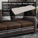 Leather Look Couch Cushion Covers Sofa Seat Slipcovers Sets Couches Furniture Protector for Sectional Armchair Loveseat Pets Kids Stretch Spandex Fabric, Machine Washable (3 Cushion Sofa, Brown) ANARACHON