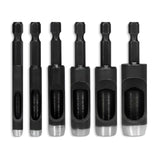 Leather Hole Punch Tool Set - 6 Pcs Drill Bits 3/16" 1/4" 5/16" 3/8" 7/16" 1/2" - High-Precision Leather Punch Tool for Belts, Fabric, and Crafts - Durable Carbon Steel, Sharp and Efficient LIBERHAUS