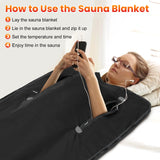X-Vcak Sauna Blanket, Sauna, Portable Sauna for Home, 86-158℉, 20-60 Minutes Timer, 6 ft x 2.62 ft X-Vcak