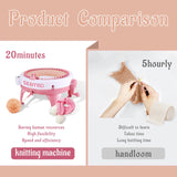 BUAOB SENTRO Knitting Machine 48 Needles for Adults, Smart Automatic Circular Crochet Knitting Machine with Row Counter BUAOB