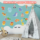 Labeol Diamond Art Kits for Kids Boys and Girls Ages 6-8-10-12 Easy to DIY Creative Diamond Art Sticker Craft by Numbers Kits for Kids and Adult Beginners (Jungle Animals) Labeol