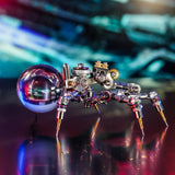 Mostarle Crystal Lamp Jumping Spider 3D Metal Puzzle, Arcynix DIY Model Kit Sci-Fi Mechanical Spider Steampunk Decor, Creative Gift & Futuristic Home Décor for Adults & Teens Arcynix