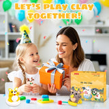 Air Dry Clay Kits: 9 DIY Animal Clay Kit for Kids 3+, Child-Safe Modeling with Guides, Creative Birthday & Holiday Gift for Boy & Girl LITTCO
