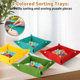 Lafati 1500 Piece 2-in-1 Tilting & Rotating Jigsaw Puzzle Board with Drawers，35"x27" Adjustable 5 Angle Puzzle Board with Cover & 4 Puzzle Sorting Trays, Gifts for Puzzle Lovers Lafati