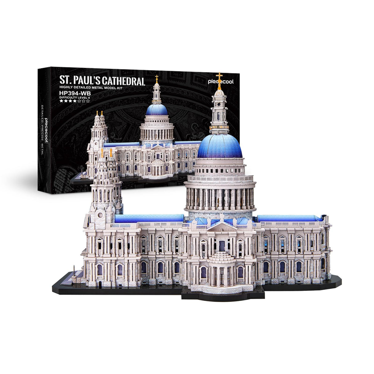 Piececool 3D Metal Puzzles for Adults, St. Paul's Cathedral Metal Model Kit, London Cathedral Architecture Building Kits, DIY Hobbies Crafts for Adult Family Time,Home Decor Best Gifts Piececool