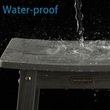 Shower Bench Seat for Inside Shower, Poly Lumber Shower Stool Waterproof, Heavy Duty Shower Foot Rest for Shaving Legs with Adjustable Feet, Plastic Shower Chair Seat for Bathroom, Non-Slip, Gray KaimuBench