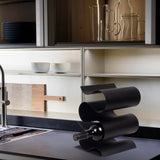 NETRCRHOM Wine Rack Countertop, Freestanding Creativity Modern Small Wine Holder, Tabletop Wine Stand for Kitchen Wine Bar Inside Cabinet, Pantry Decor-5 Bottle NETRCRHOM