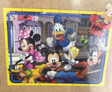Disney Mickey Mouse 5 Wood Jigsaw Puzzles in Wood Storage Box Disney