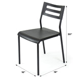 Lucky Theory Humble Crew Lightweight Desk Chair, Black 19D x 16W x 30H in Humble Crew