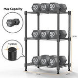 MZG 450 lbs Steel Storage Shelving 3-Tier Utility Shelving Unit Steel Organizer Wire Rack for Home,Kitchen,Office (11.8" D x 17.7" W x 26.3" H) M MZG