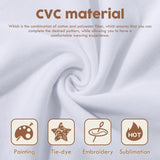 Geyoga 11pcs Sublimation Blanks Softstyle CVC T Shirts Tote Canvas Bags Bucket Hats Scrunchies Drawstring Bags Backpacks Socks Tie Dye Embroidery Kit Geyoga