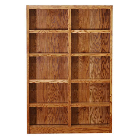 Concepts In Wood Book Shelf - 72inch Tall Wood Bookcase Furniture - Oak Concepts In Wood