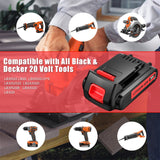 TURPOW Upgraded 3800mAh Replacement for Black and Decker 20V Lithium Battery MAX LBXR20 LB20 LBX20 LBX4020 LB2X4020 LBXR2020-OPE Cordless Power Tools with Wall Mount Holder TURPOW
